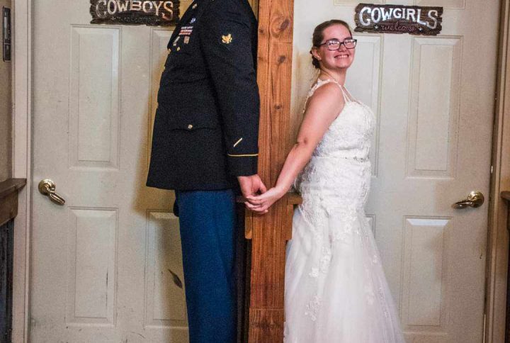 Jennifer and Jason before the wedding